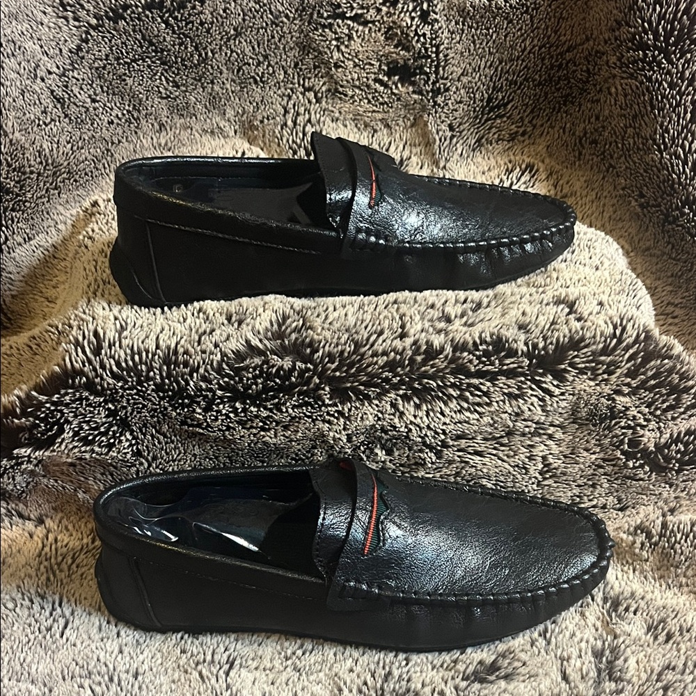 Black Leather Loafers